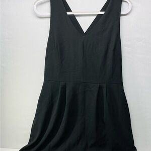 Banana Republic Black V-Neck Mini Dress